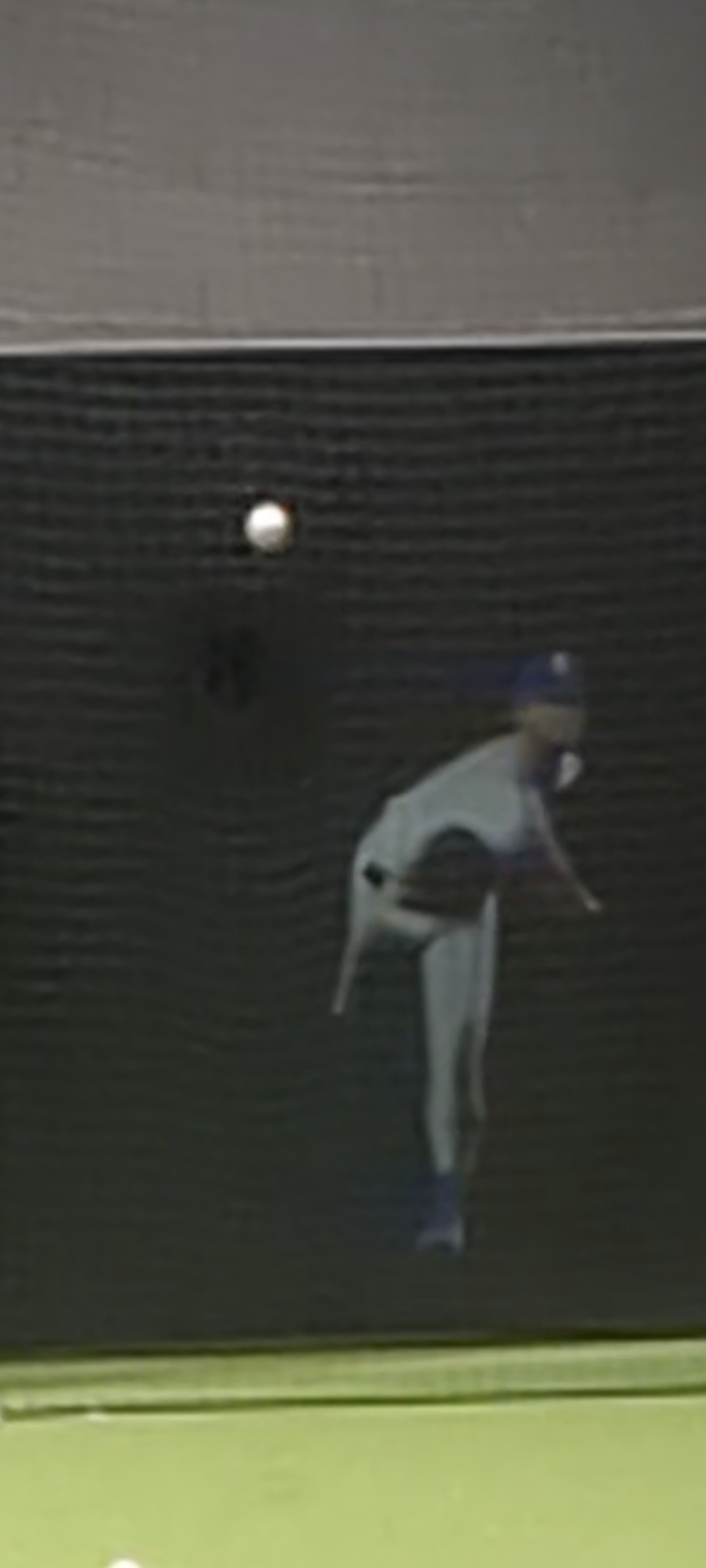 Ball in flight from simulator